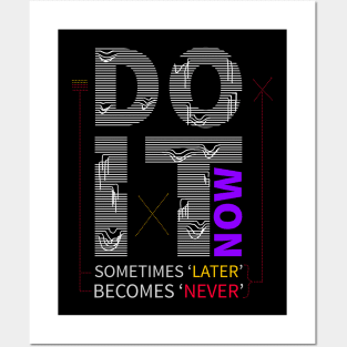 motivational quote visual graphic Posters and Art